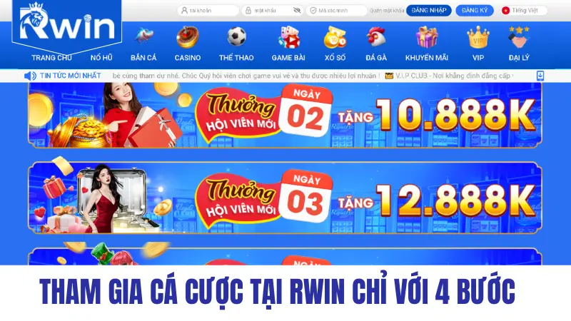 Tham gia cá cược tại BL555-01 chỉ với 4 bước