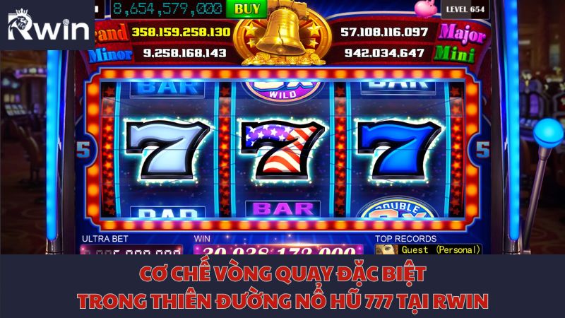 Cơ chế vòng quay đặc biệt trong thiên đường nổ hũ 777 tại Bl555