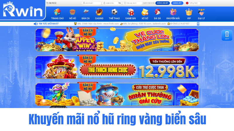 Khuyến mãi nổ hũ ring vàng biển sâu BL555-01